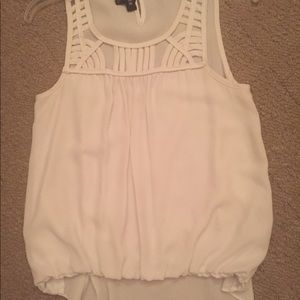 A. Byer dress high-low white tank top.